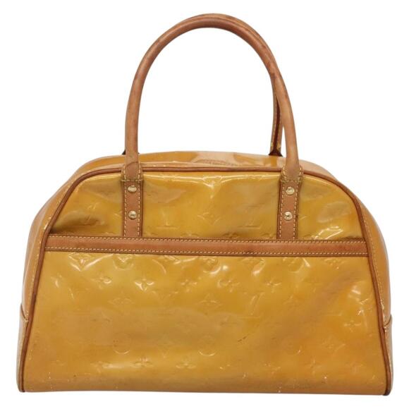 LOUIS VUITTON Monogram Vernis Tompkins Square Hand Bag Beige M91149 - Picture 2 of 13